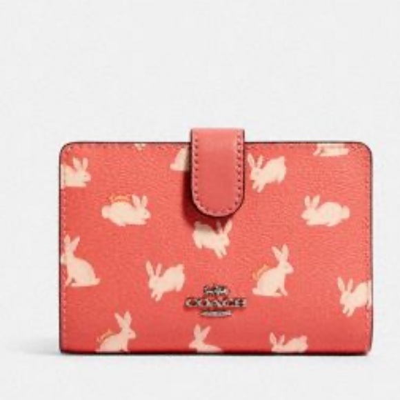NWT. LAST ONE! Coach Wallet adorable Bunny print! - Picture 7 of 7